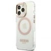 Чохол Guess Metal Outline для iPhone 13 Pro Max Gold with MagSafe (GUHMP13XHTRMD)