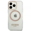 Чохол Guess Metal Outline для iPhone 13 Pro Max Gold with MagSafe (GUHMP13XHTRMD)