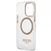 Чохол Guess Metal Outline для iPhone 13 Pro Max Gold with MagSafe (GUHMP13XHTRMD)