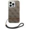 Чохол Guess 4G Print Strap для iPhone 14 Pro Max Brown (GUOHCP14XH4STW)