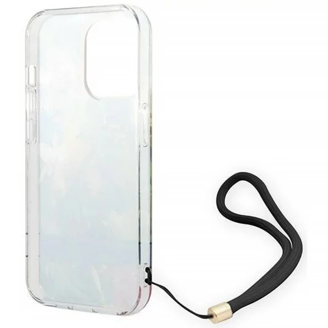 Чохол Guess Flower Strap для iPhone 14 Pro Max Blue (GUOHCP14XHFLSB)