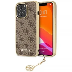 Чехол Guess 4G Charms Collection для iPhone 13 Pro Max Brown (GUHCP13XGF4GBR)
