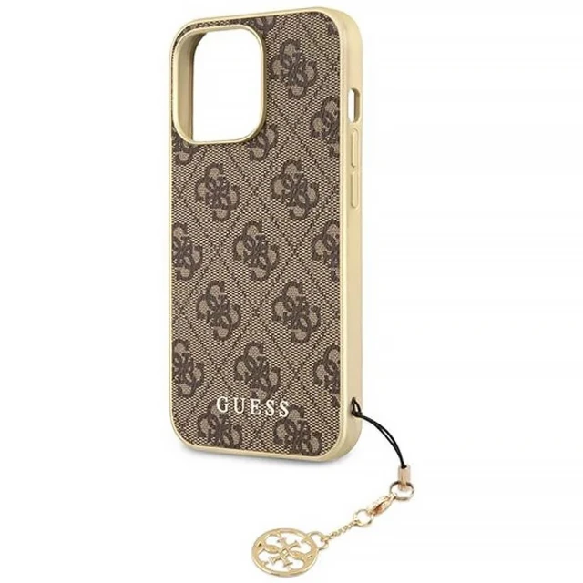 Чохол Guess 4G Charms Collection для iPhone 13 Pro Max Brown (GUHCP13XGF4GBR)