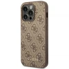 Чохол Guess 4G Metal Gold Logo для iPhone 14 Pro Brown (GUHCP14LG4GFBR)