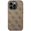 Чохол Guess 4G Metal Gold Logo для iPhone 14 Pro Brown (GUHCP14LG4GFBR)
