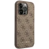 Чохол Guess 4G Metal Gold Logo для iPhone 14 Pro Brown (GUHCP14LG4GFBR)