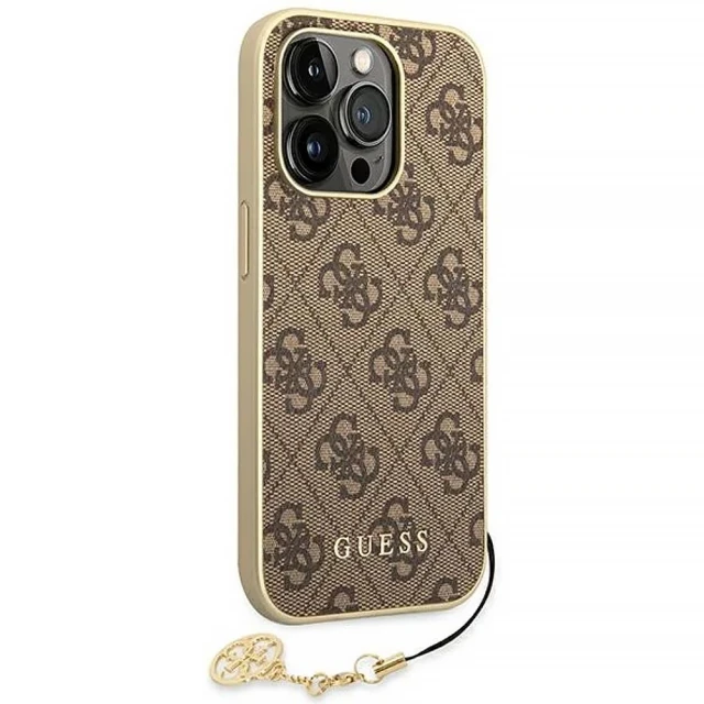 Чохол Guess 4G Charms Collection для iPhone 14 Pro Brown (GUHCP14LGF4GBR)
