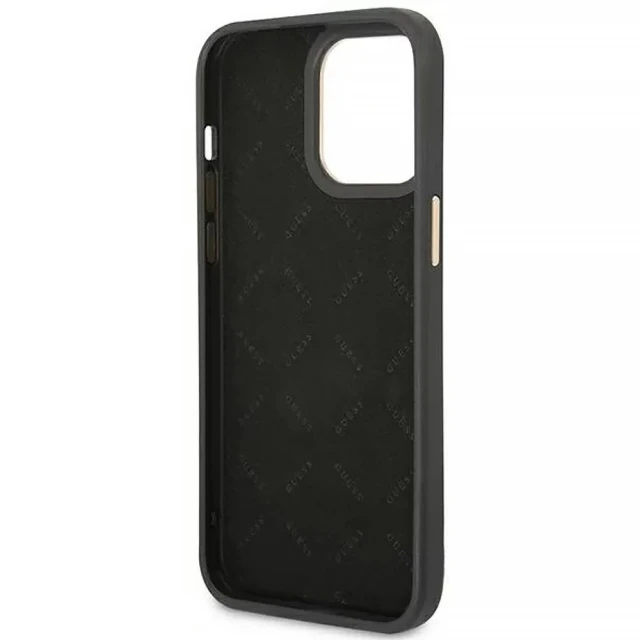 Чохол Guess 4G Vintage Gold Logo для iPhone 14 Pro Black (GUHCP14LHG4SHK)