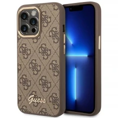 Чохол Guess 4G Vintage Gold Logo для iPhone 14 Pro Brown (GUHCP14LHG4SHW)
