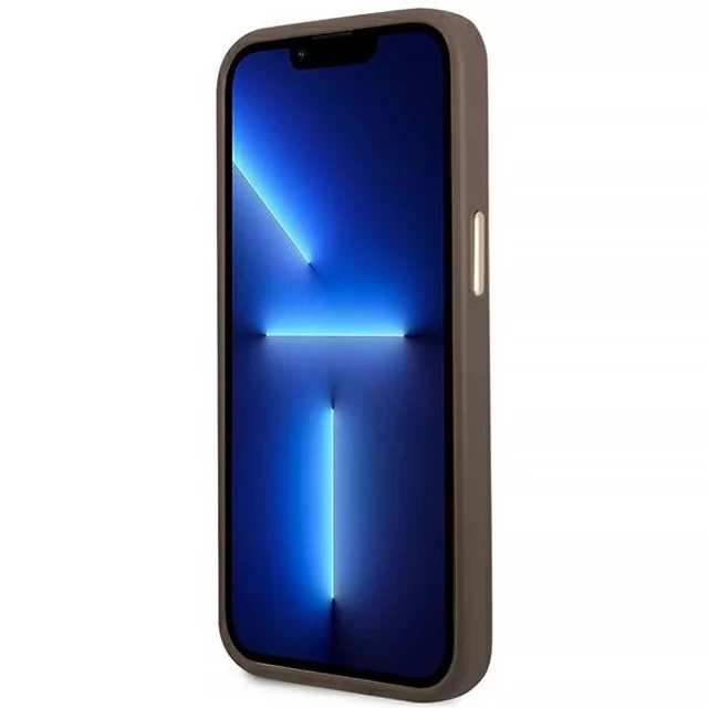 Чохол Guess 4G Vintage Gold Logo для iPhone 14 Pro Brown (GUHCP14LHG4SHW)