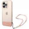 Чохол Guess Translucent Pearl Strap для iPhone 14 Pro Pink (GUHCP14LHGCOHP)