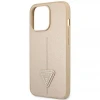 Чехол Guess Saffiano Triangle Logo для iPhone 14 Pro Beige (GUHCP14LPSATLE)