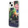 Чехол Guess Flower Liquid Glitter для iPhone 14 | 13 Blue (GUHCP14SLFLSB)
