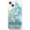 Чохол Guess Flower Liquid Glitter для iPhone 14 | 13 Green (GUHCP14SLFLSN)