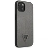 Чехол Guess Saffiano Triangle Logo для iPhone 14 | 13 Silver (GUHCP14SPSATLG)