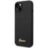 Чехол Guess Silicone Vintage Gold Logo для iPhone 14 | 13 Black (GUHCP14SSLSMK)