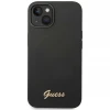 Чехол Guess Silicone Vintage Gold Logo для iPhone 14 | 13 Black (GUHCP14SSLSMK)