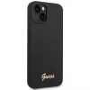 Чехол Guess Silicone Vintage Gold Logo для iPhone 14 | 13 Black (GUHCP14SSLSMK)