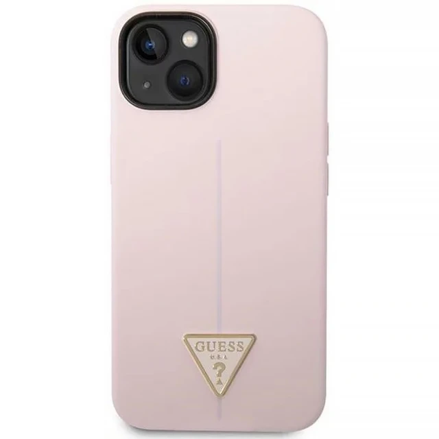 Чохол Guess Silicone Triangle для iPhone 14 | 13 Purple (GUHCP14SSLTGU)