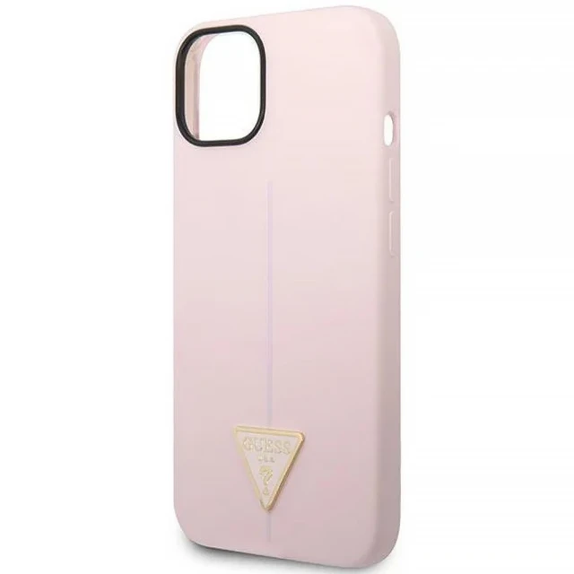 Чохол Guess Silicone Triangle для iPhone 14 | 13 Purple (GUHCP14SSLTGU)