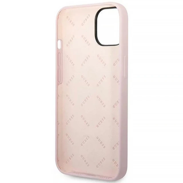 Чохол Guess Silicone Triangle для iPhone 14 | 13 Purple (GUHCP14SSLTGU)
