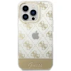 Чехол Guess 4G Pattern Script для iPhone 14 Pro Max Gold (GUHCP14XHG4MHG)
