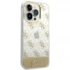 Чехол Guess 4G Pattern Script для iPhone 14 Pro Max Gold (GUHCP14XHG4MHG)