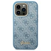 Чохол Guess 4G Vintage Gold Logo для iPhone 14 Pro Max Blue (GUHCP14XHG4SHB)