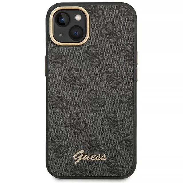 Чохол Guess 4G Vintage Gold Logo для iPhone 14 | 13 Black (GUHCP14SHG4SHK)