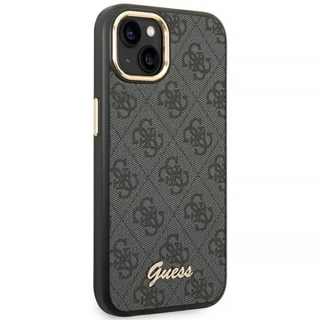 Чохол Guess 4G Vintage Gold Logo для iPhone 14 | 13 Black (GUHCP14SHG4SHK)