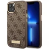 Чохол Guess 4G Logo Plate для iPhone 14 Plus Brown with MagSafe (GUHMP14MU4GPRW)