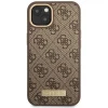 Чохол Guess 4G Logo Plate для iPhone 14 Plus Brown with MagSafe (GUHMP14MU4GPRW)