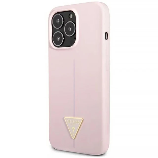 Чохол Guess Silicone Triangle для iPhone 13 Pro Max Purple (GUHCP13XSLTGU)