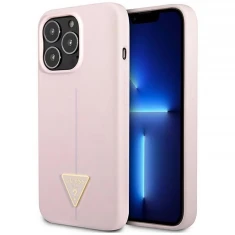 Чохол Guess Silicone Triangle для iPhone 13 Pro Max Purple (GUHCP13XSLTGU)