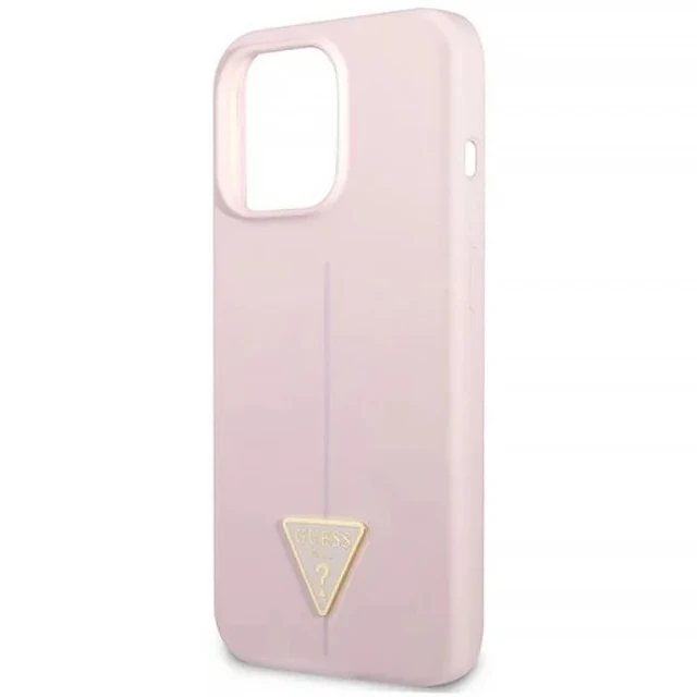 Чохол Guess Silicone Triangle для iPhone 13 Pro Max Purple (GUHCP13XSLTGU)