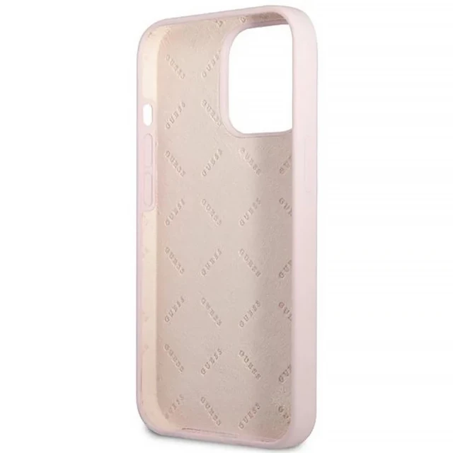 Чохол Guess Silicone Triangle для iPhone 13 Pro Max Purple (GUHCP13XSLTGU)