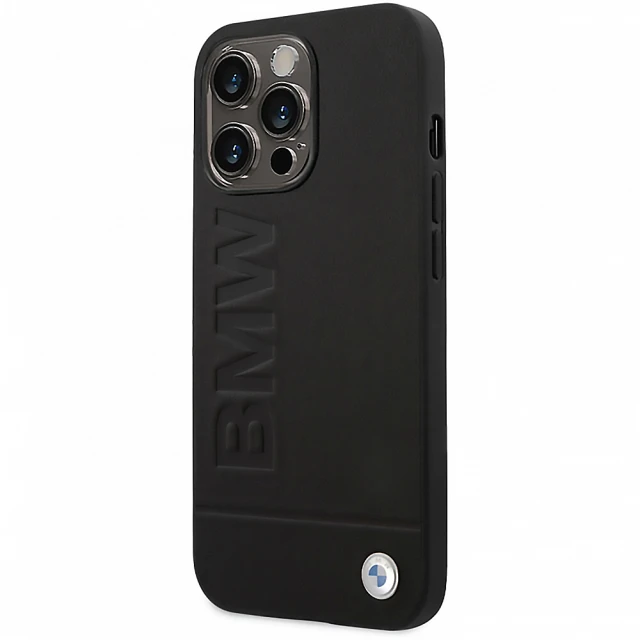 Чохол BMW Signature Logo Imprint для iPhone 14 Pro Max Black with MagSafe (BMHMP14XSLLBK)