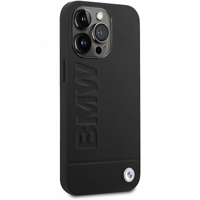Чохол BMW Signature Logo Imprint для iPhone 14 Pro Max Black with MagSafe (BMHMP14XSLLBK)