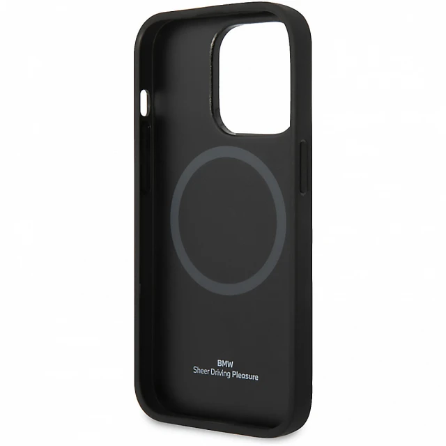 Чохол BMW Signature Logo Imprint для iPhone 14 Pro Max Black with MagSafe (BMHMP14XSLLBK)