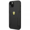 Чохол Ferrari Leather Stamp Sides для iPhone 14 Plus Black (FEHCP14MRBUK)