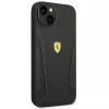 Чохол Ferrari Leather Stamp Sides для iPhone 14 Plus Black (FEHCP14MRBUK)