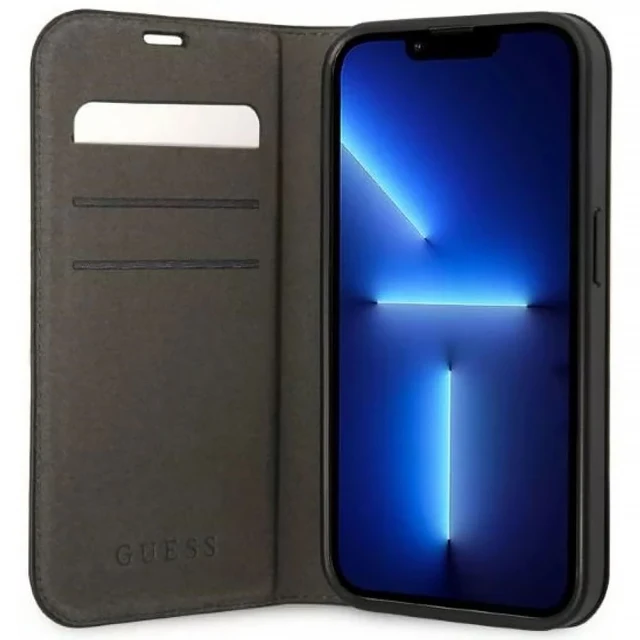 Чехол Guess 4G Vintage Gold Logo для iPhone 14 Pro Black (GUBKP14LHG4SHK)