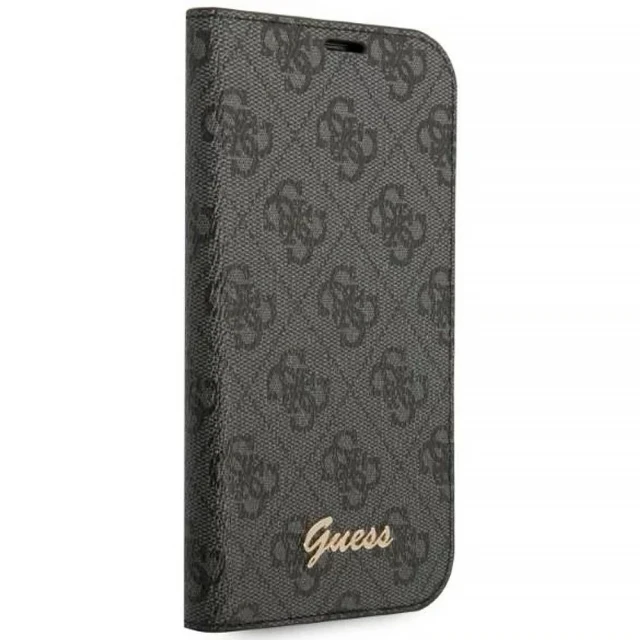 Чехол Guess 4G Vintage Gold Logo для iPhone 14 Pro Black (GUBKP14LHG4SHK)