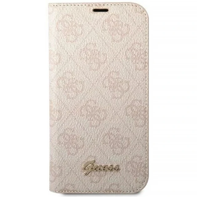 Чохол Guess 4G Vintage Gold Logo для iPhone 14 Pro Pink (GUBKP14LHG4SHP)