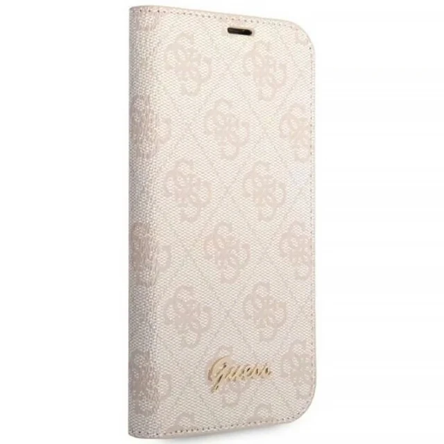 Чохол Guess 4G Vintage Gold Logo для iPhone 14 Pro Pink (GUBKP14LHG4SHP)