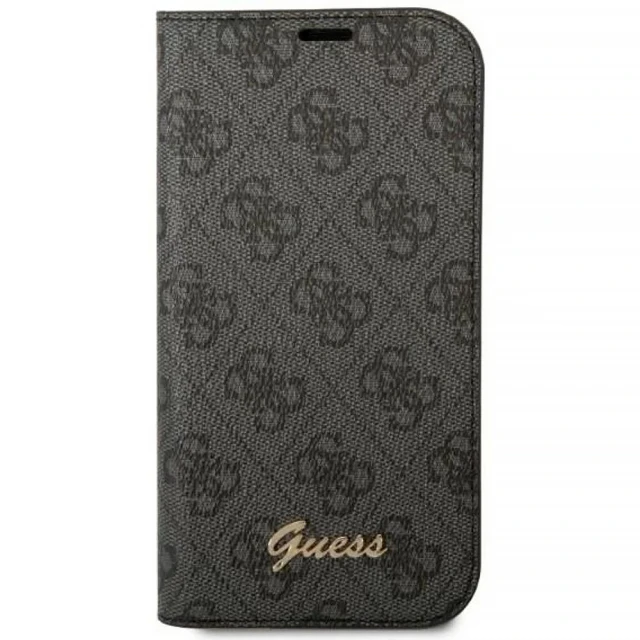 Чохол Guess 4G Vintage Gold Logo для iPhone 14 | 13 Black (GUBKP14SHG4SHK)