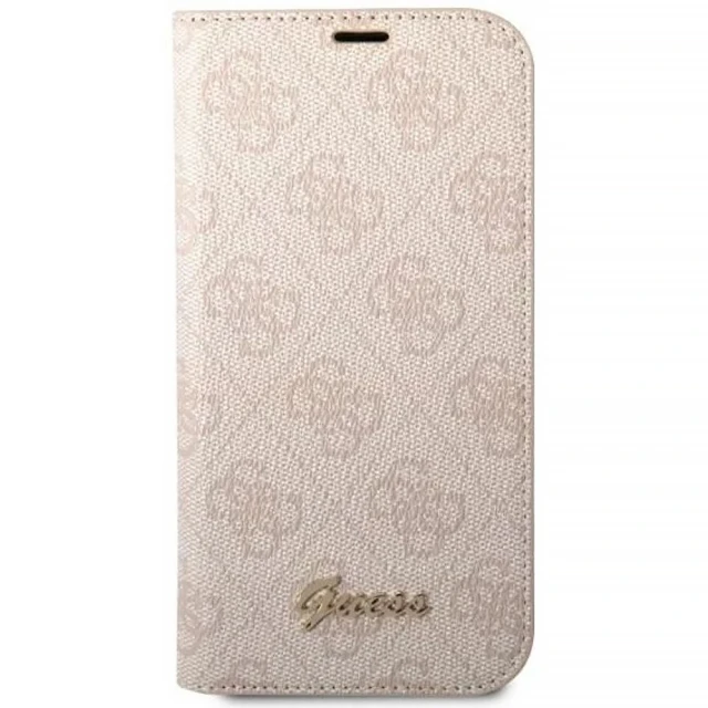 Чохол Guess 4G Vintage Gold Logo для iPhone 14 | 13 Pink (GUBKP14SHG4SHP)
