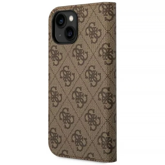 Чохол Guess 4G Vintage Gold Logo для iPhone 14 | 13 Brown (GUBKP14SHG4SHW)