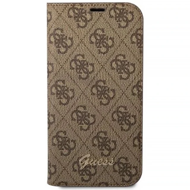 Чохол Guess 4G Vintage Gold Logo для iPhone 14 | 13 Brown (GUBKP14SHG4SHW)