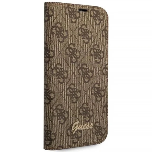 Чехол Guess 4G Vintage Gold Logo для iPhone 14 Pro Max Brown (GUBKP14XHG4SHW)